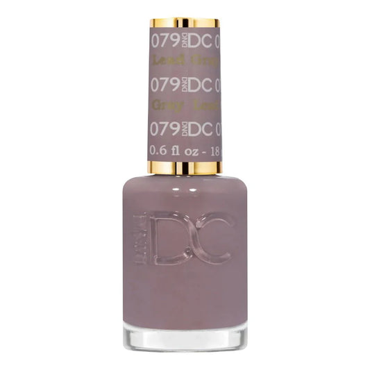 DND DC Gel Nail Polish 079 Lead Gray