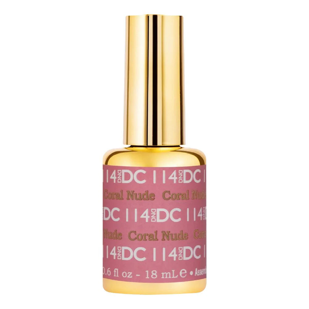 DND DC Gel Nail Polish 114 Coral Nude
