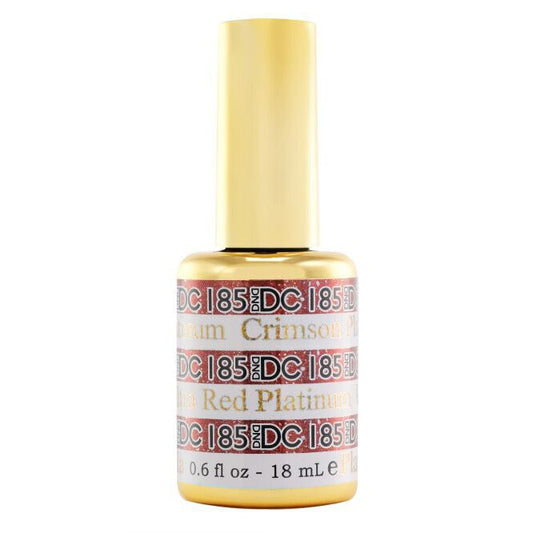 DND DC Gel Nail Polish 185 Crimson Platinum