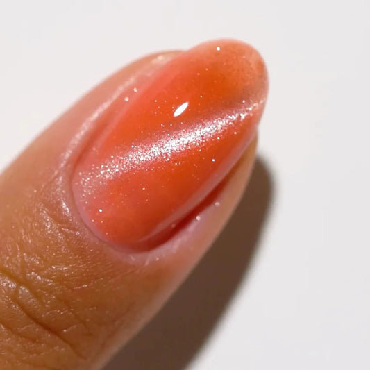 DND DC Gel Nail Polish 9D Cat Eye Smoothie #12 - Coral Ice