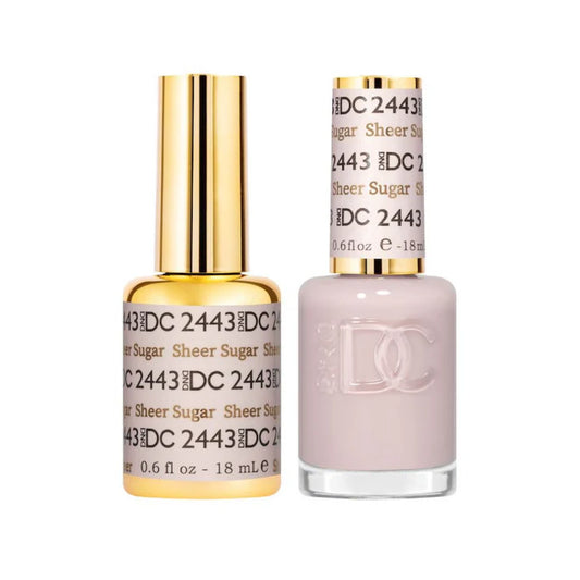 DND DC Gel and Lacquer Duo 2443 Sheer Sugar