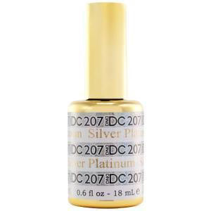 DND DC PLATINUM Gel Nail Polish 207 Silver