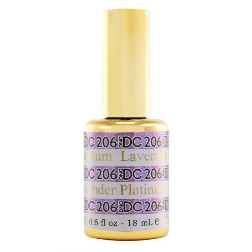 DND DC Platinum Gel Nail Polish 206 Lavender