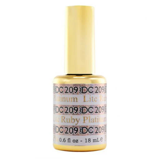DND DC Platinum Gel Nail Polish 209 Lite Ruby