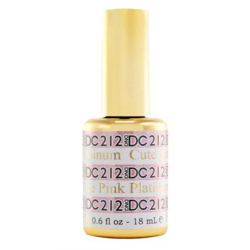 DND DC Platinum Gel Nail Polish 212 Cute Pink