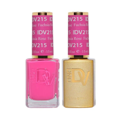 DND DIVA Gel and Lacquer Duo 215 Fuchsia Rose