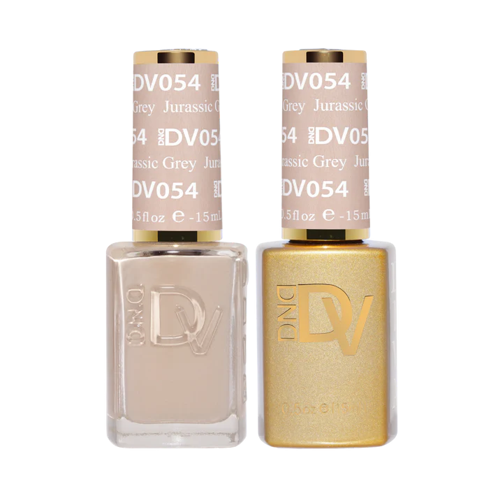 DND DIVA Gel and Lacquer Nail Polish Duo 054 Jurassic Grey