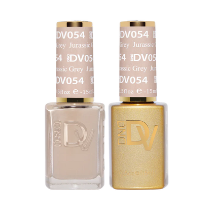 DND DIVA Gel and Lacquer Nail Polish Duo 054 Jurassic Grey