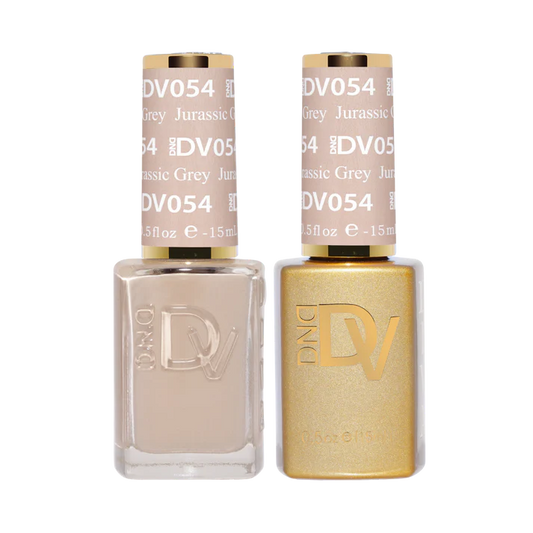 DND DIVA Gel and Lacquer Nail Polish Duo 054 Jurassic Grey
