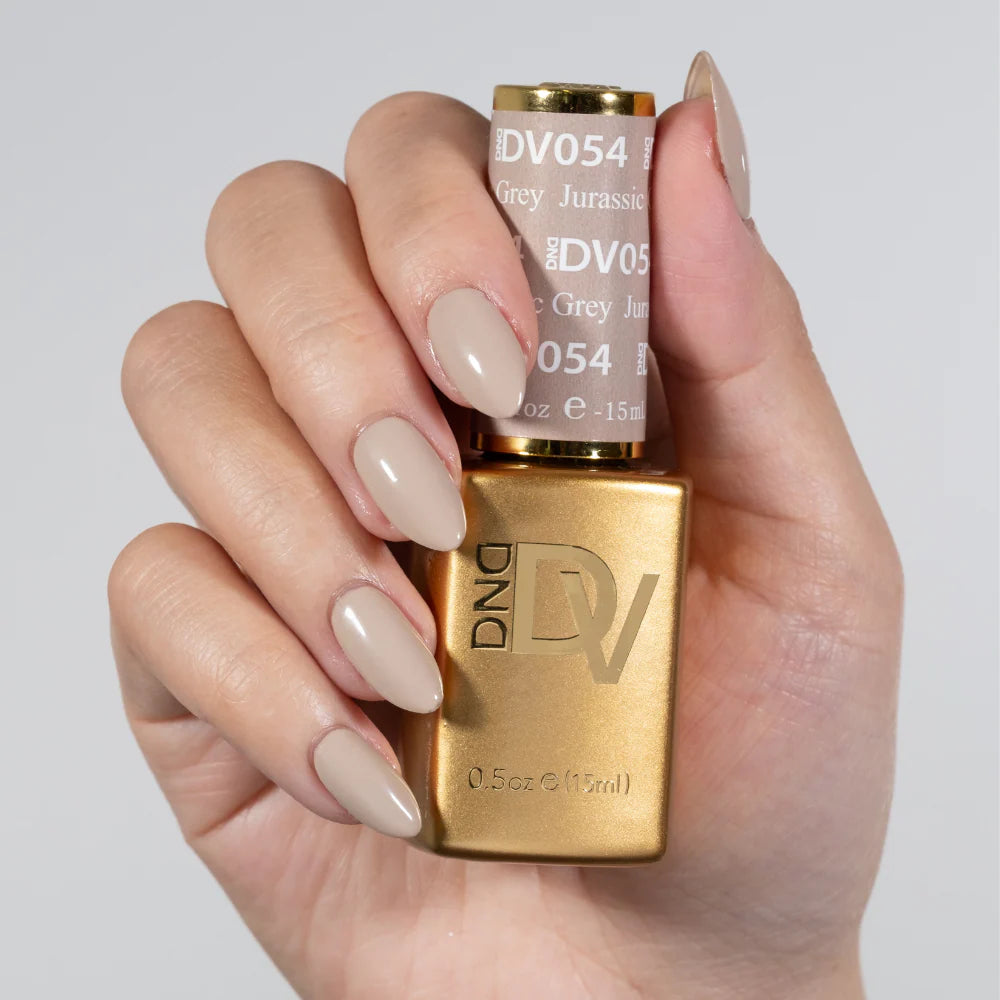 DND DIVA Gel and Lacquer Nail Polish Duo 054 Jurassic Grey