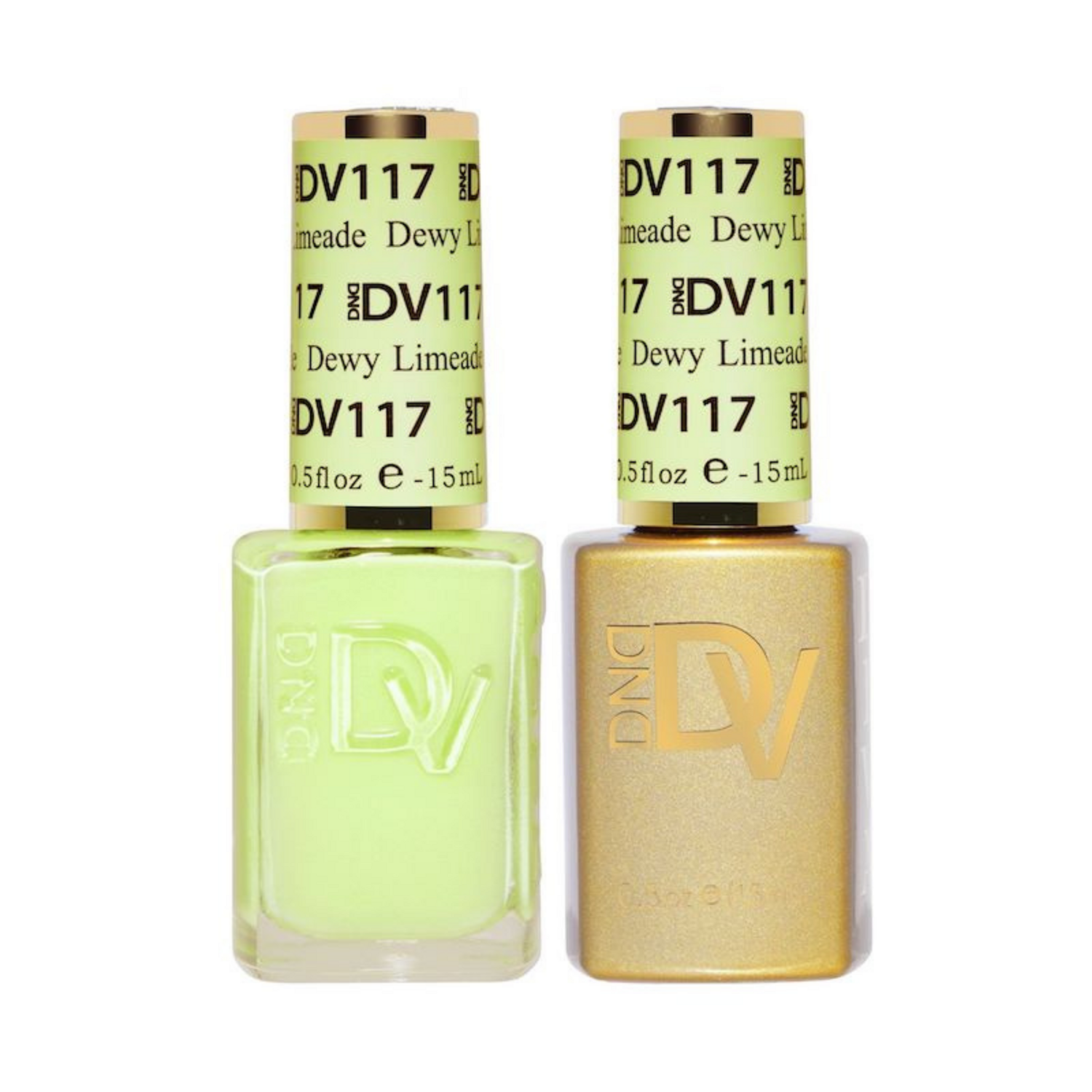 DND DIVA Gel and Lacquer Nail Polish Duo 117 Dewy Limeade