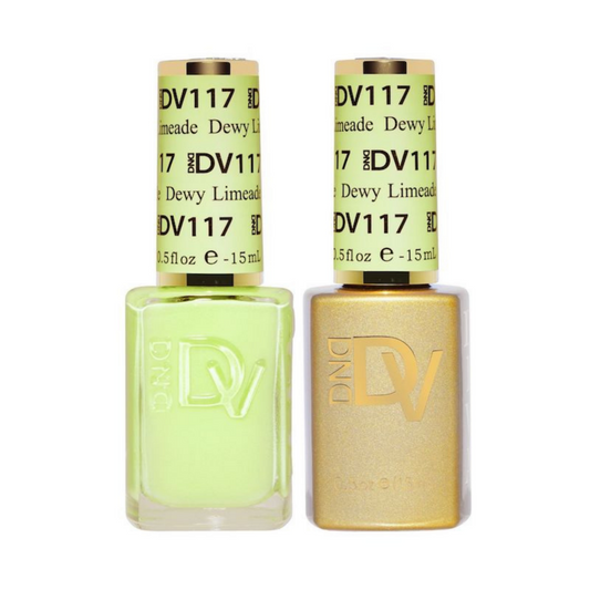 DND DIVA Gel and Lacquer Nail Polish Duo 117 Dewy Limeade