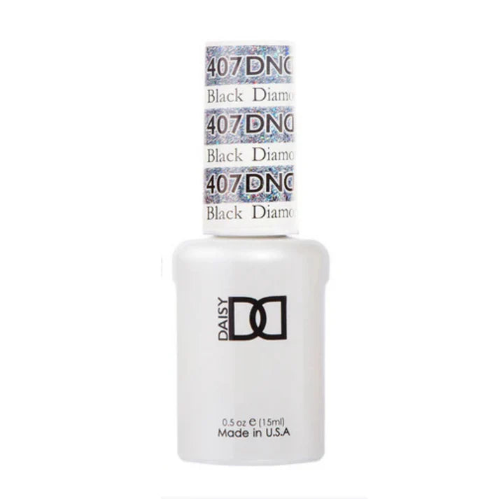DND Gel Nail Polish 407 Black Diamond Star