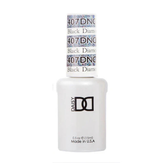 DND Gel Nail Polish 407 Black Diamond Star
