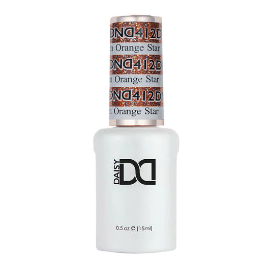 DND Gel Nail Polish 412 Golden Orange Star