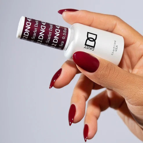DND Gel Nail Polish 432 Dark Scarlet