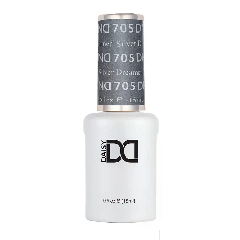DND Gel Nail Polish 705 Silver Dreamer