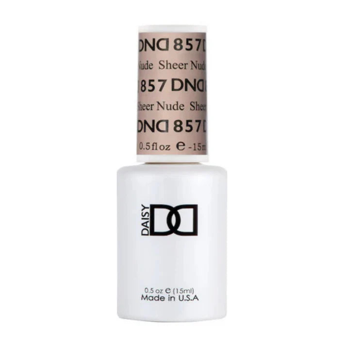 DND Gel Nail Polish 857 Sheer Nude
