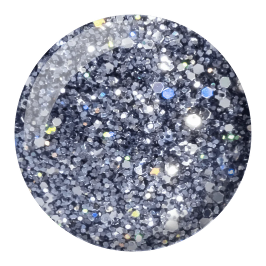 DND Gel and Lacquer Duo 407 Black Diamond Star