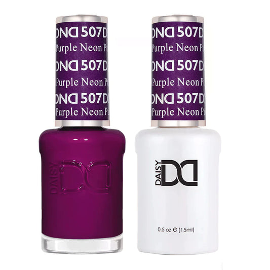 DND Gel and Lacquer Duo 507 Neon Purple