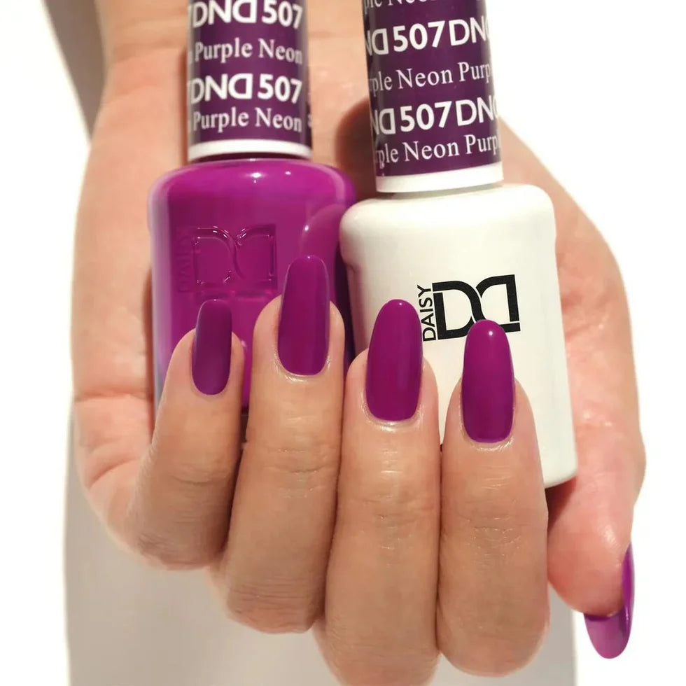 DND Gel and Lacquer Duo 507 Neon Purple