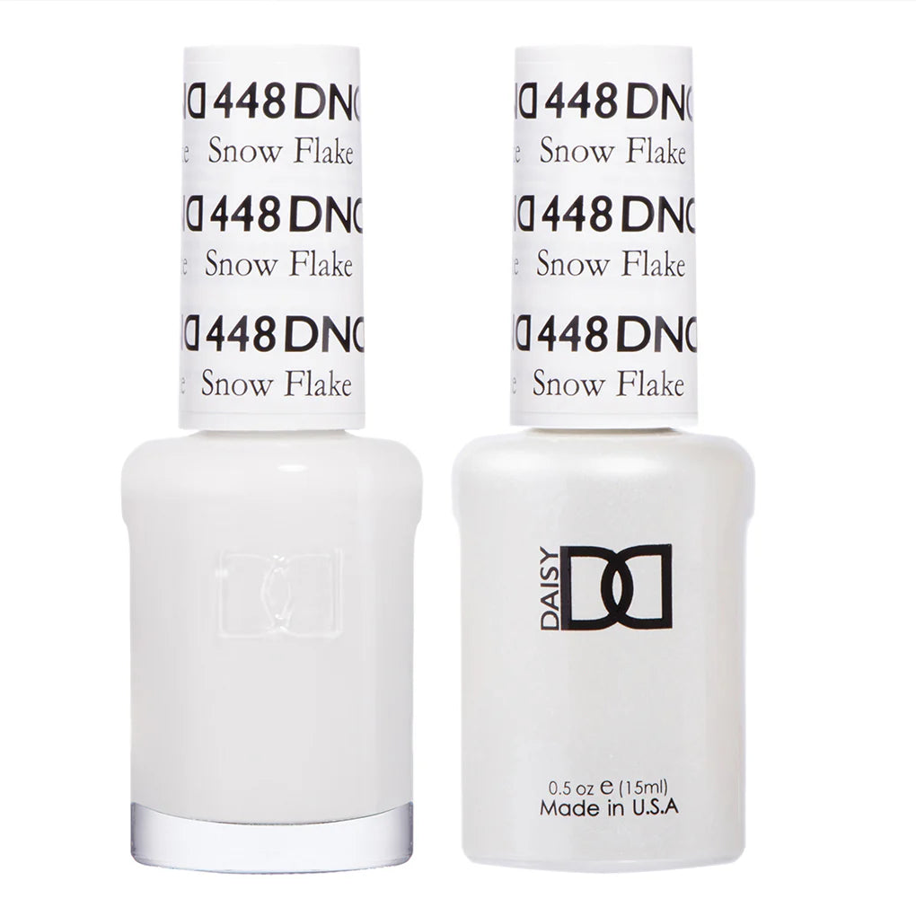 DND Gel and Lacquer Nail Polish Duo 448 Snow Flake