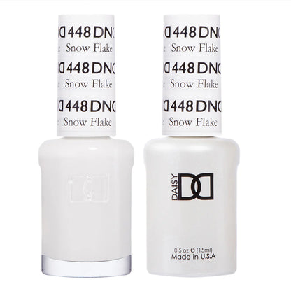 DND Gel and Lacquer Nail Polish Duo 448 Snow Flake