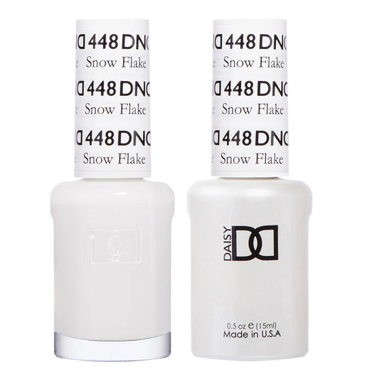 DND Gel and Lacquer Nail Polish Duo 448 Snow Flake