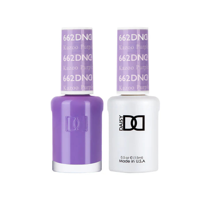 DND Gel and Lacquer Nail Polish Duo 662 Kazoo Purple