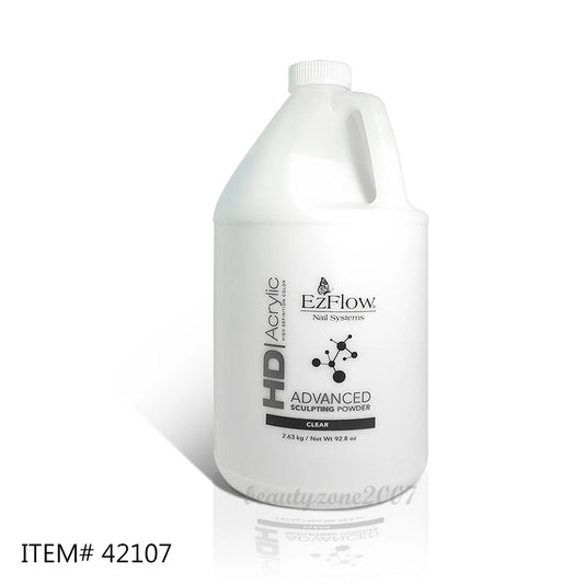 EzFlow HD High Definition Acrylic Powder - Clear 92.8 oz 5.8 lbs Gallon