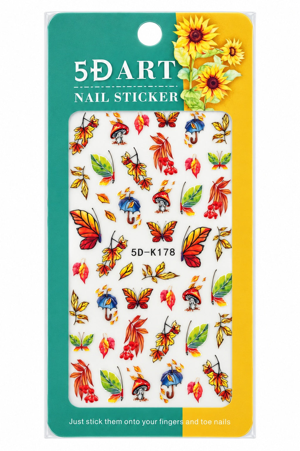 Fall nail stickers