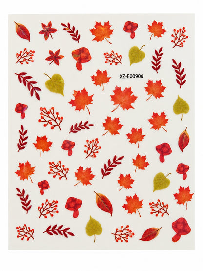 Fall stickers-nail art