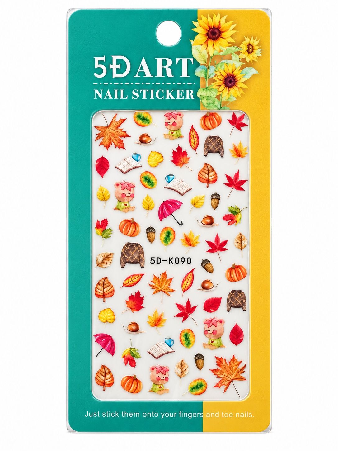 Fall nail stickers