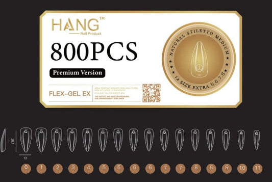 HANG TIP FLEX-GEL EX - STILETTO MEDIUM