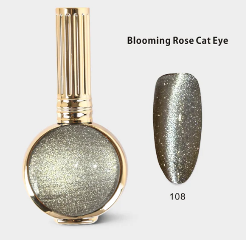 Hang Pure Blooming Rose Cat Eye 108 - Gold