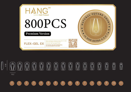 Hang Soft Gel Ex Nail Tip Square