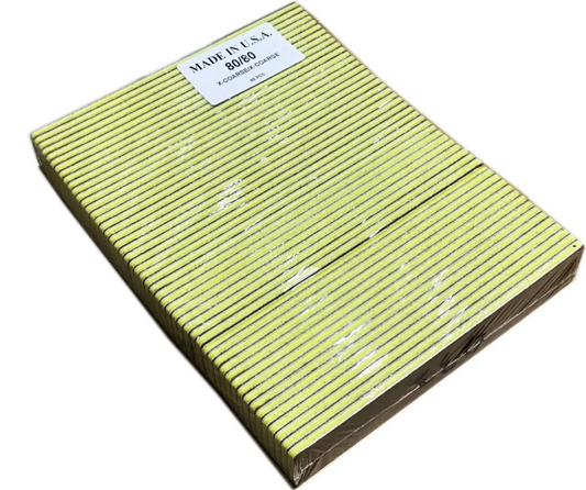J&J file jumbo extra length garnet 80/80 pack (50 pcs)
