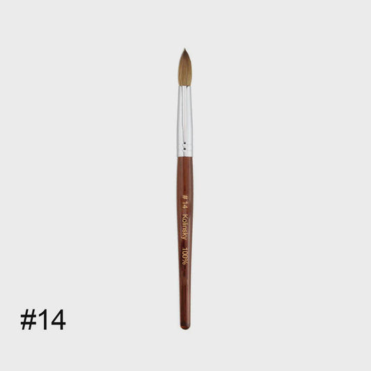 100% kolinsky acrylic brush #14
