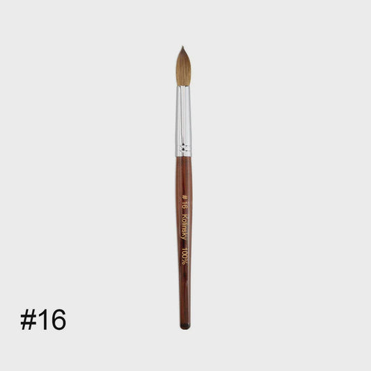 100% kolinsky acrylic brush #16