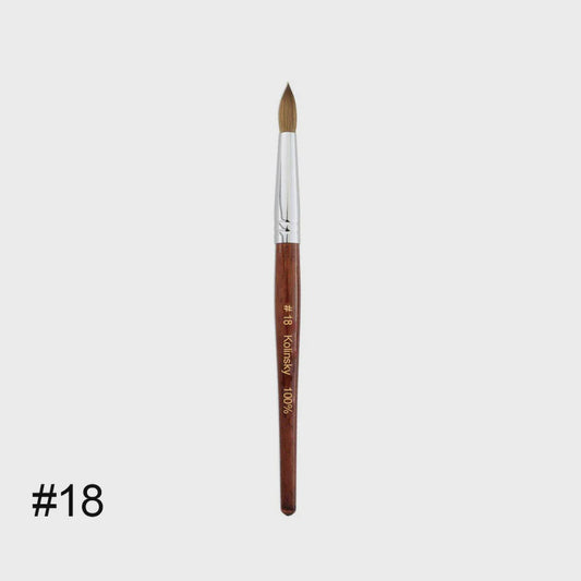 100% kolinsky acrylic brush #18