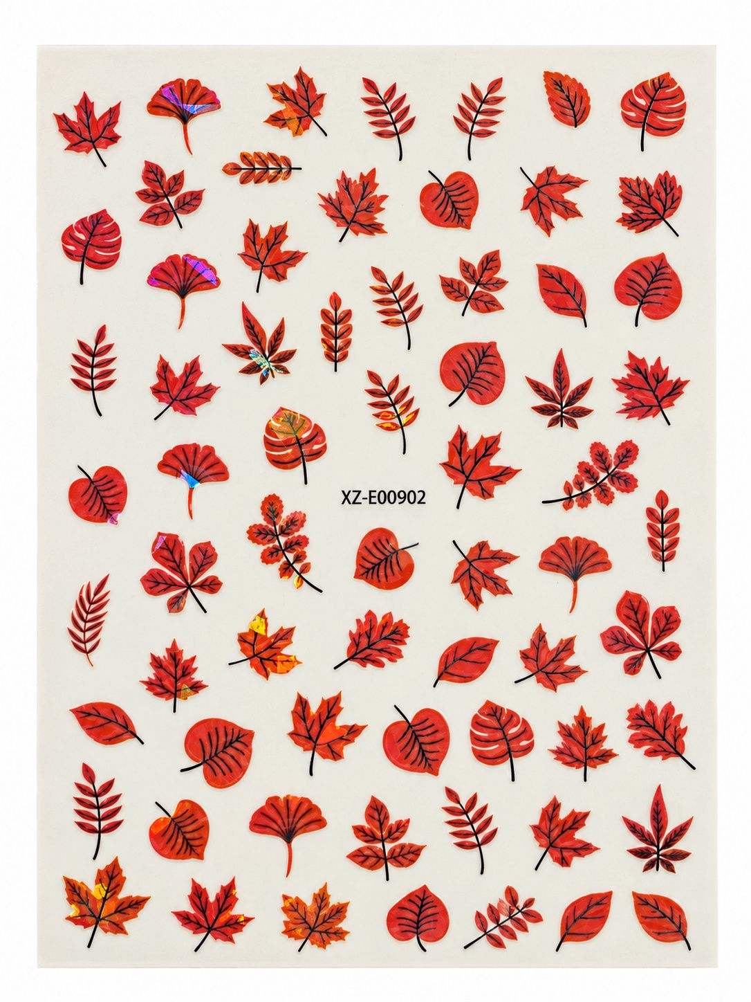 Fall stickers-nail art