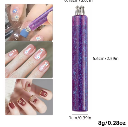 5-Peice Dotting Tool Set Purple