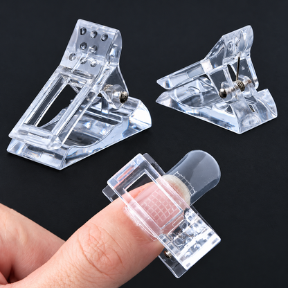 Nail extension clips - transparent (10pcs)