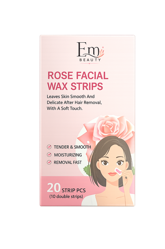 Rose Facial Wax Strips