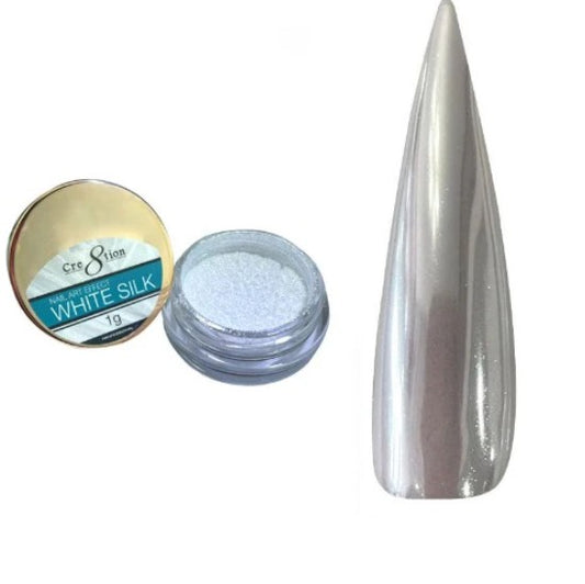 Cre8tion white silk chrome