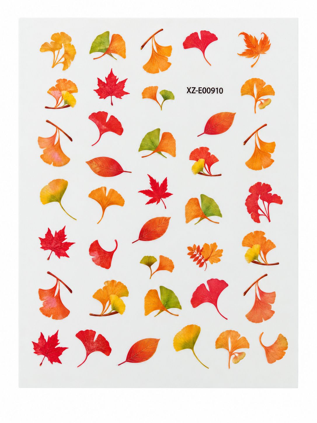 Fall stickers-nail art
