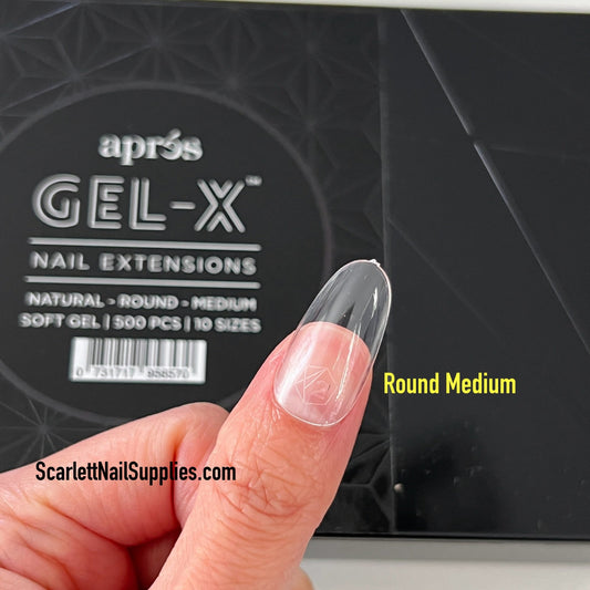 Gel-X Natural Round Medium Tip Box (600)