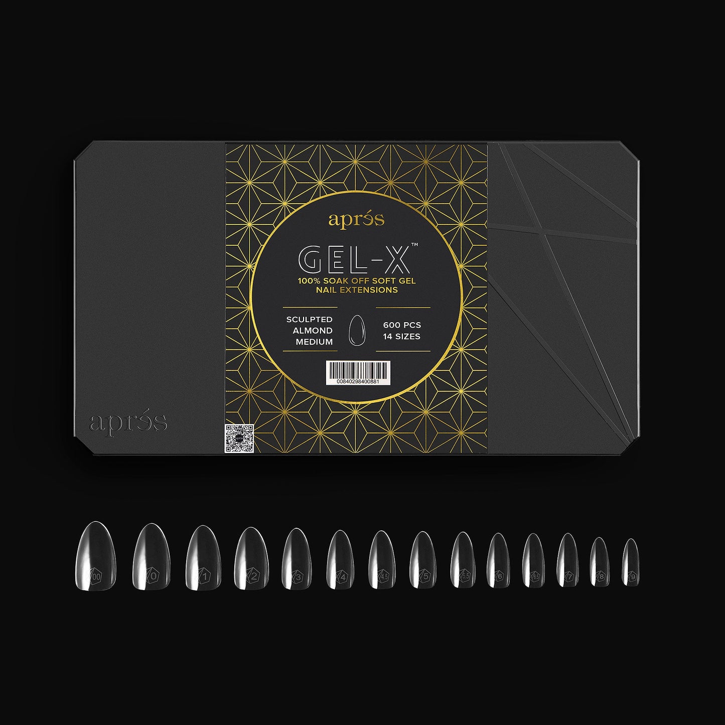 Gel-X Sculpted Almond Medium Tip Box (600)