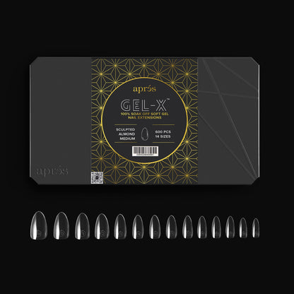 Gel-X Sculpted Almond Medium Tip Box (600)
