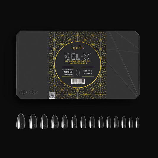 Gel-X Sculpted Almond Medium Tip Box (600)